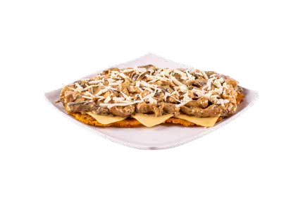 Patacones Carne, Quesos y Hogao