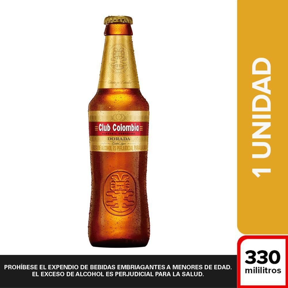 CLUB COLOMBIA DORADA 330 (UNIDAD)