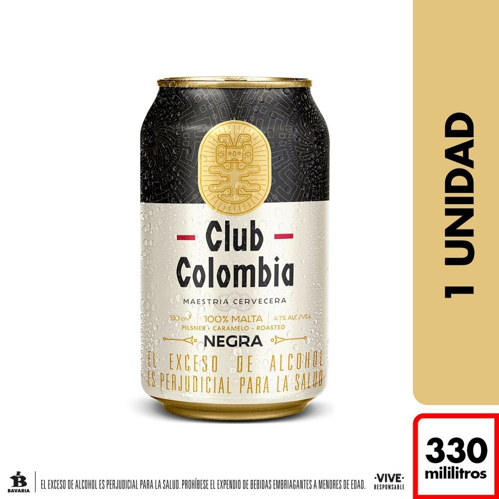 CLUB COLOMBIA NEGRA 330 (UNIDAD)